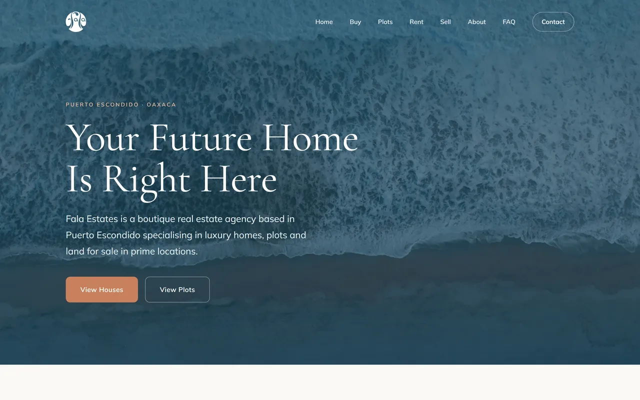 Captura del sitio de Fala