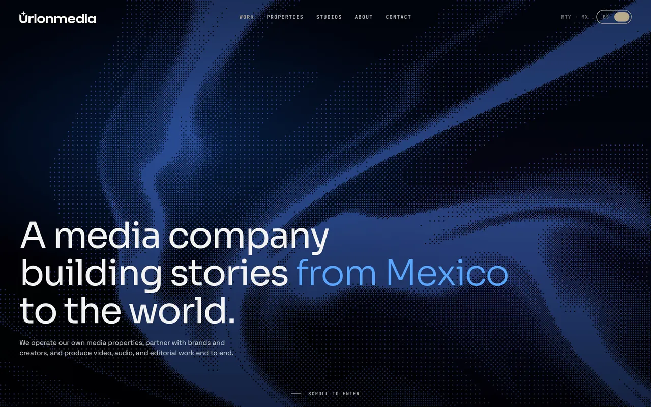 Captura del sitio de Urionmedia